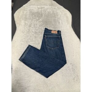 Levis 505 Mens Blue Straight Jeans Size 36x27 Cotton Denim Pants